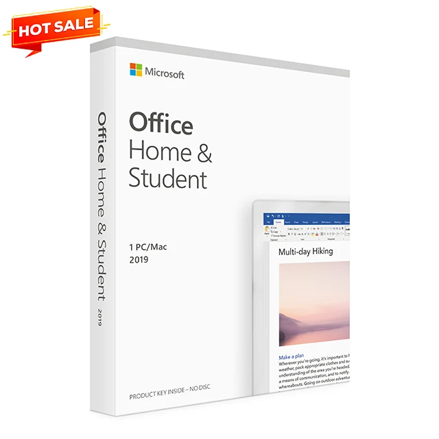 

Office 2019 Home And Student Office 2019 HS Full Package Online Activation Bond With Email DHL Free Shipping