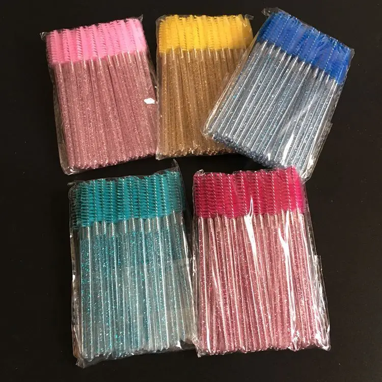 

Lash 50 Pieces/Bag Lash Cleansing Brush, makeup brushes, Wholesale Disposable Mascara Wand Eyelash Brush, Customized color