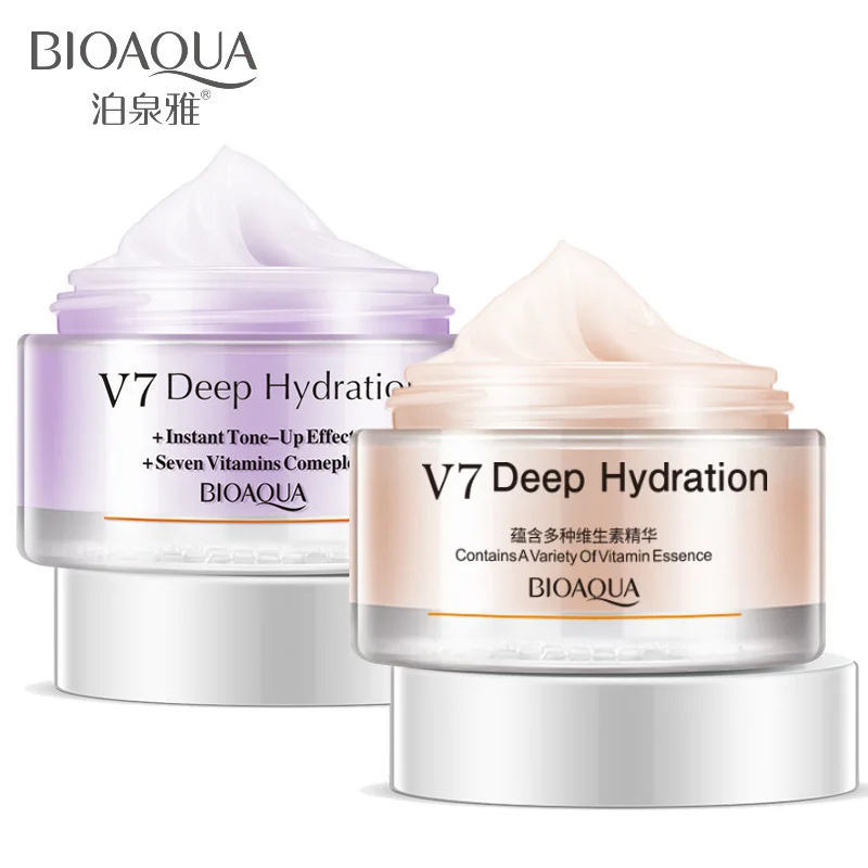 

OEM Bioaqua V7 Toning waterproof makeup base cream for skin bleaching