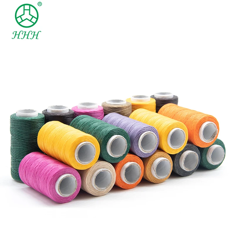 

waterproof hilo 300d 1mm polyester core for Sewing hand bags Waxed thread, Dyed