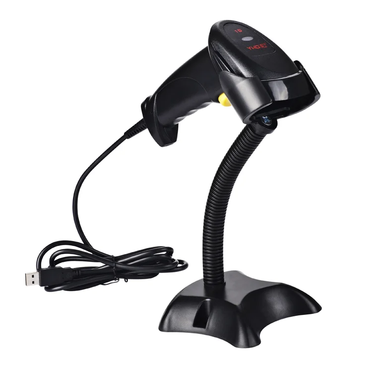 

manufactures barcode reader China oem 1d laser usb wired scanner with stand