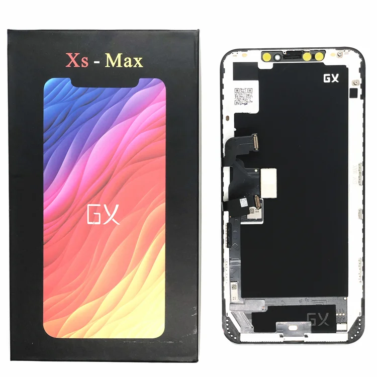 

Hard OLED for iPhone XS MAX (GX) Screen Display Touch Digitizer Assembly mobile phone LCDs, Black