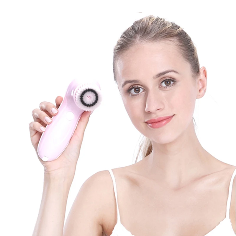 

amazon top seller 2021 face beauty equipment vibrating ultrasonic facial cleansing device trend, Picture