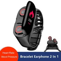 

Newset M1 2 in 1 Smart Watch With Ture Wireless Earphone Heart Rate Monitor Smart Wristband Sport Headset for Men Bracelet