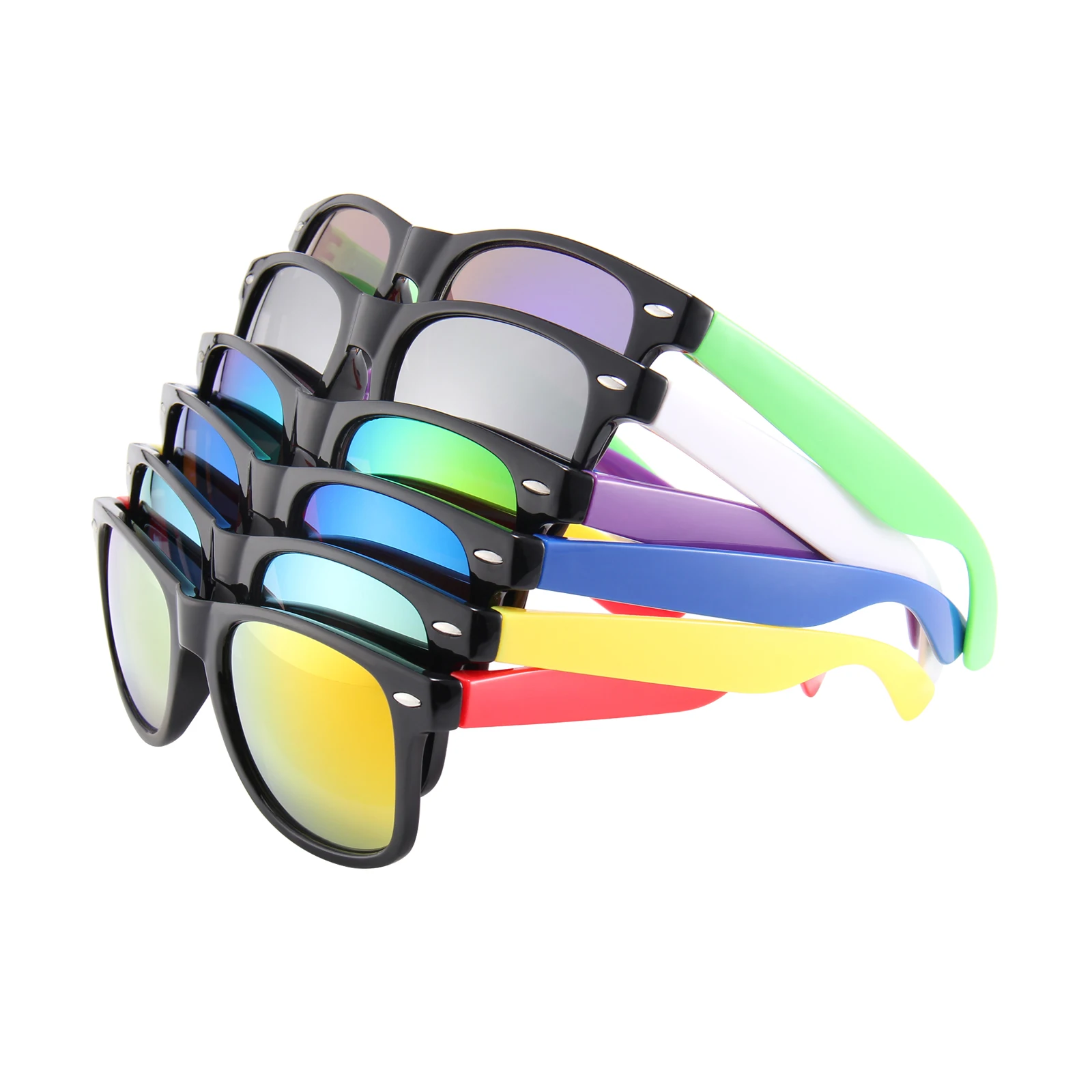 

Custom Logo Made Stylish Unique Bride Acrylic UV400 Square Sun glasses Promotional Plastic Cheap Sunglasses Mens