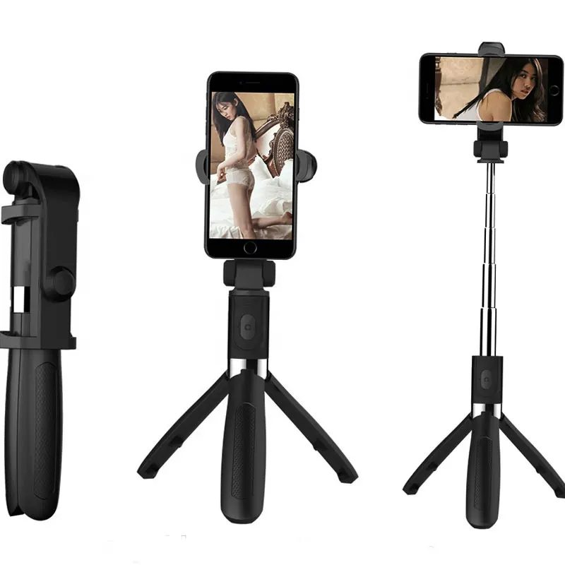 

All-in-one stick selfie Rotation flexible Monopod with tripod smartphone Wireless Tripod smart selfie stick 360 rotation