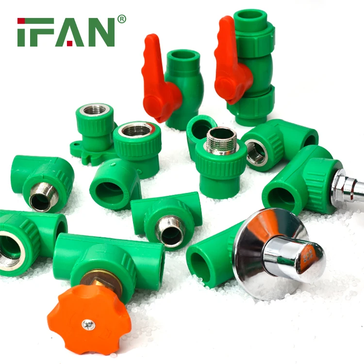 

IFAN Wholesale PPR Welding Fitting German Standard PN25 Green Color PPR Valve Gate Valve For Plumbing System