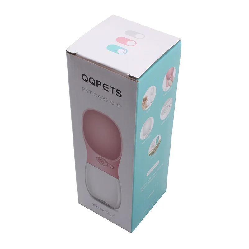 

The best travel accessory - QQPETS pet water bottle.