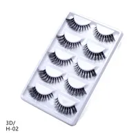 

3pcs/lot 100% handmade real mink fur false eyelash 3D strip mink lashes thick fake faux eyelashes Makeup beauty False Eyelashes