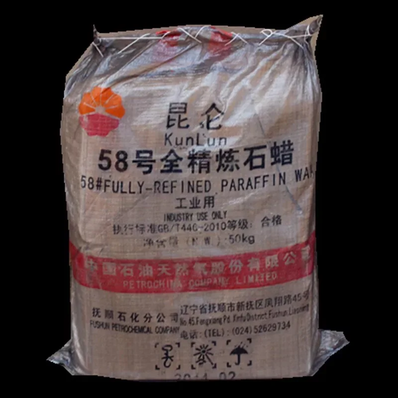 
wholesale parafina,vela China Daqing Kunlun fully refined semi refined Paraffin wax 58 60 for candle making 