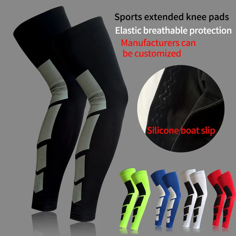 

Best selling Sports basketball knee pads support waterproof knee full leg compression sleeves custom knee support sleeves