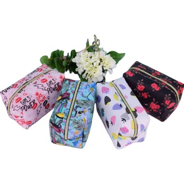 

Fashion European Style Waterproof Makeup Bag Women Small Cosmetics Bag PU Leather