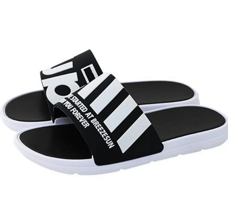 

2020 Summer men indoor slippers casual black and white women house slippers couple flat flip flop shoes sandals, Fashion color slippers, nice color slippers, bright color slippers