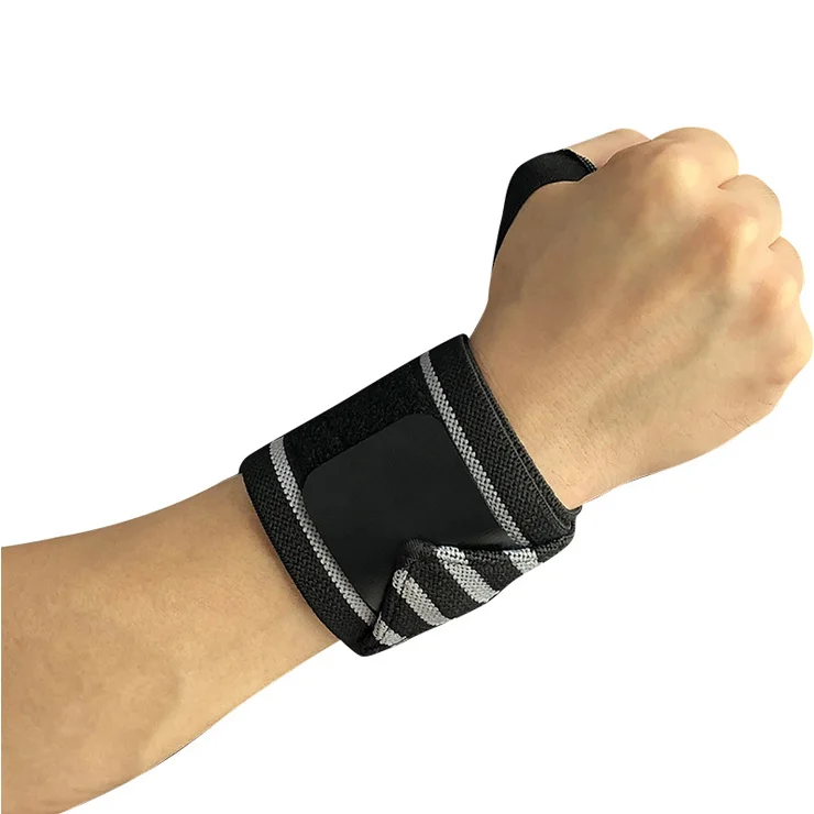 

Breathable Elastic Bracer Wrist Support Wraps Sport Dumbbell Fitness Protective Wristband, Black