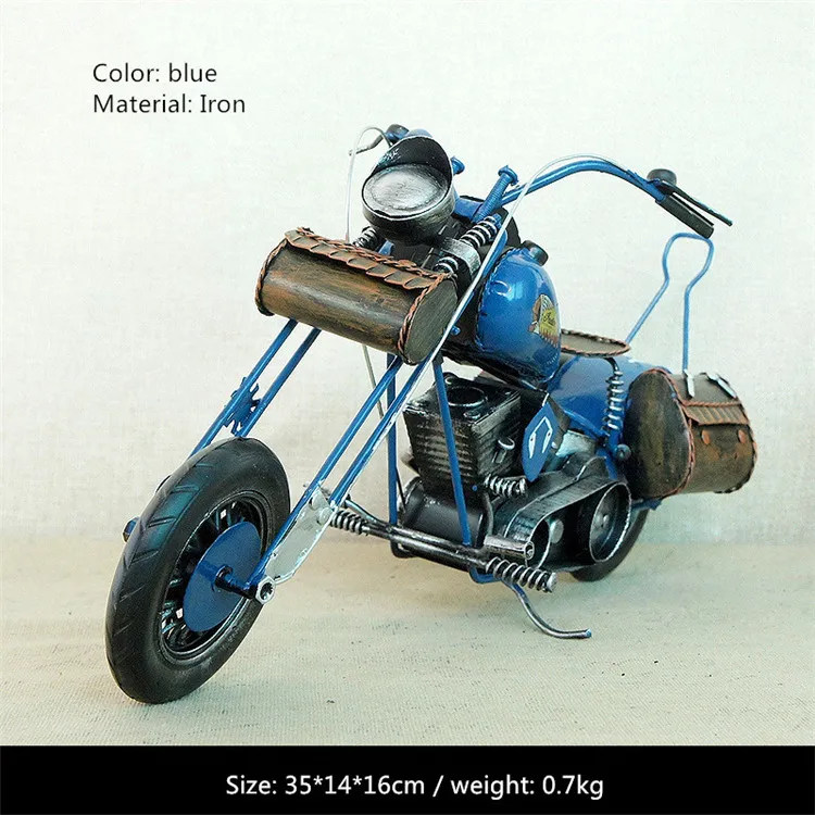 Vintage Handmade Indian Motorcycle Model Diecast Iron Art Crafts Metal Toy Gift 