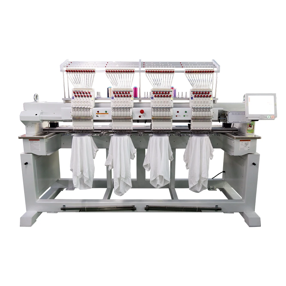 
9/12/15 Colors Single Double Head Cap And Flat Computerized Embroidery Sewing Machine Price 