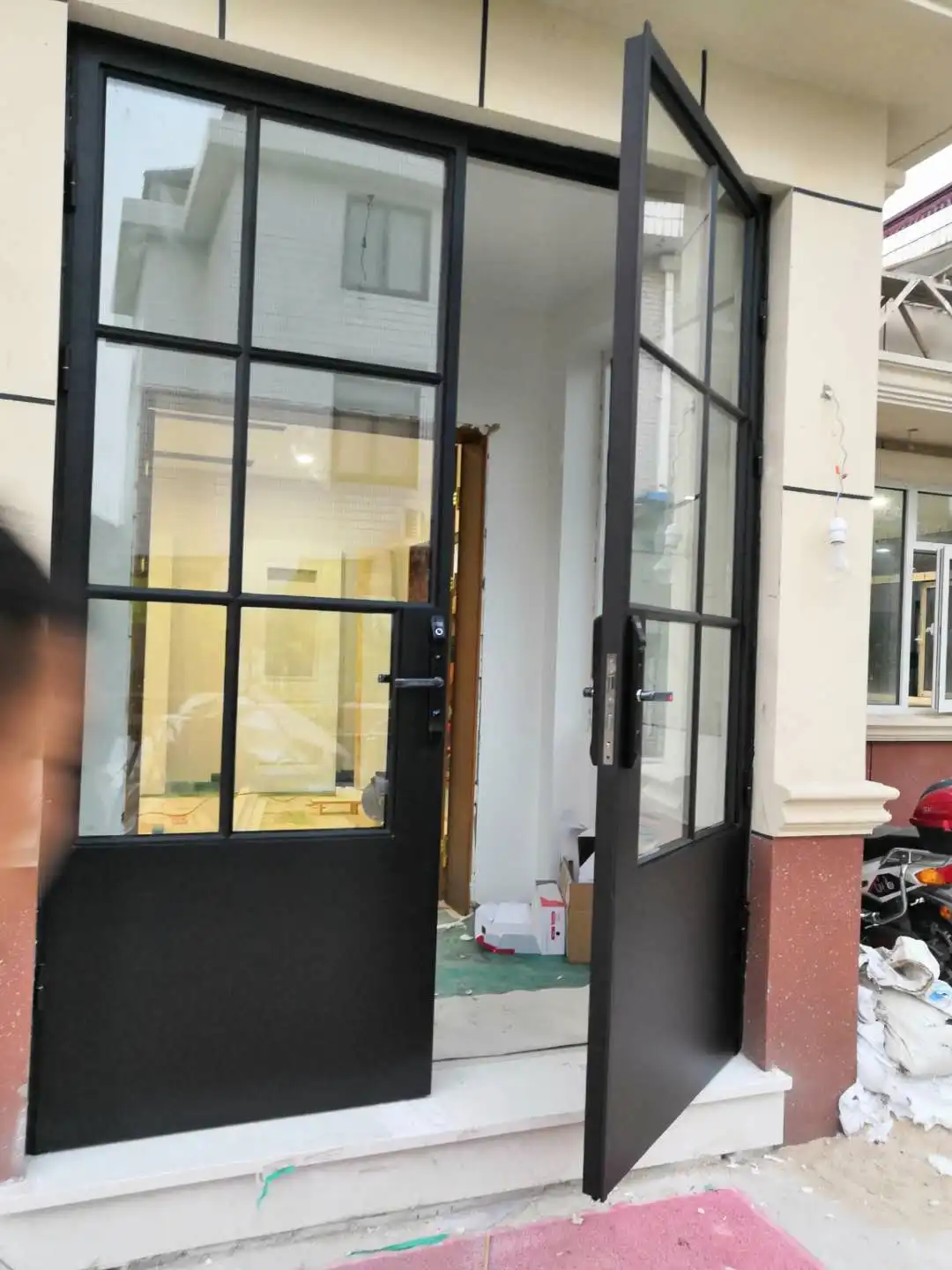 Puerta De Hierro Forjado,Parrilla De Ventana,Ventanas Y Puertas De