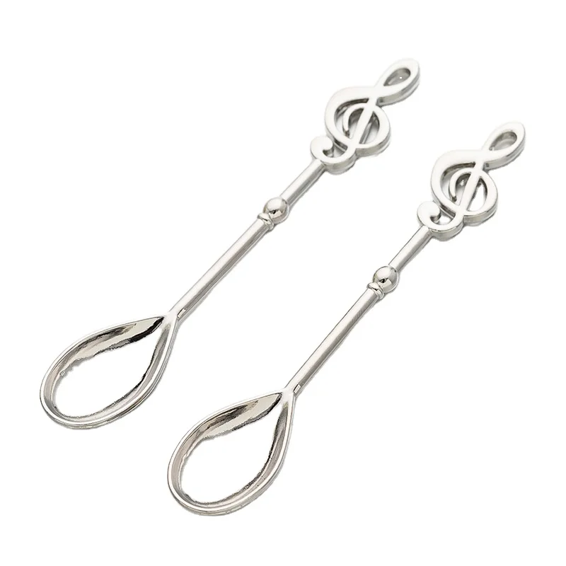 

Creative Gift Musical Note Spoon Silver Table Stainless Steel 304 Ice Cream Coffee Tea Spoons