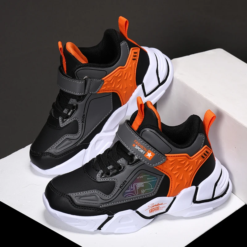 

Kids breathable soft knit upper walking slip on sport children casual quality safety sport shoes, Customized