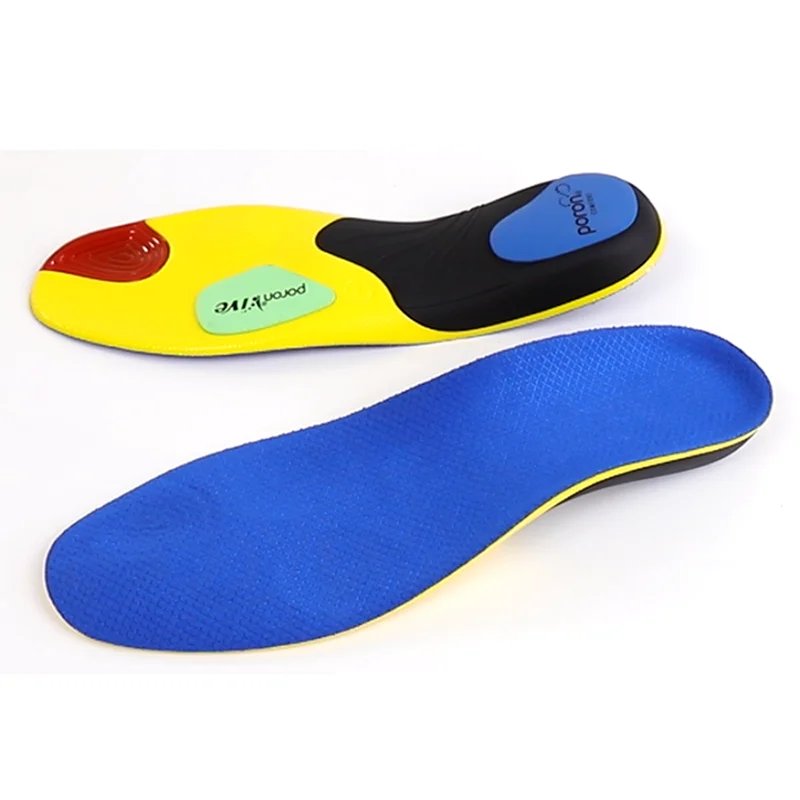 

Poron Sports Athletic Insoles Running Air Cushion, Yellow+customized