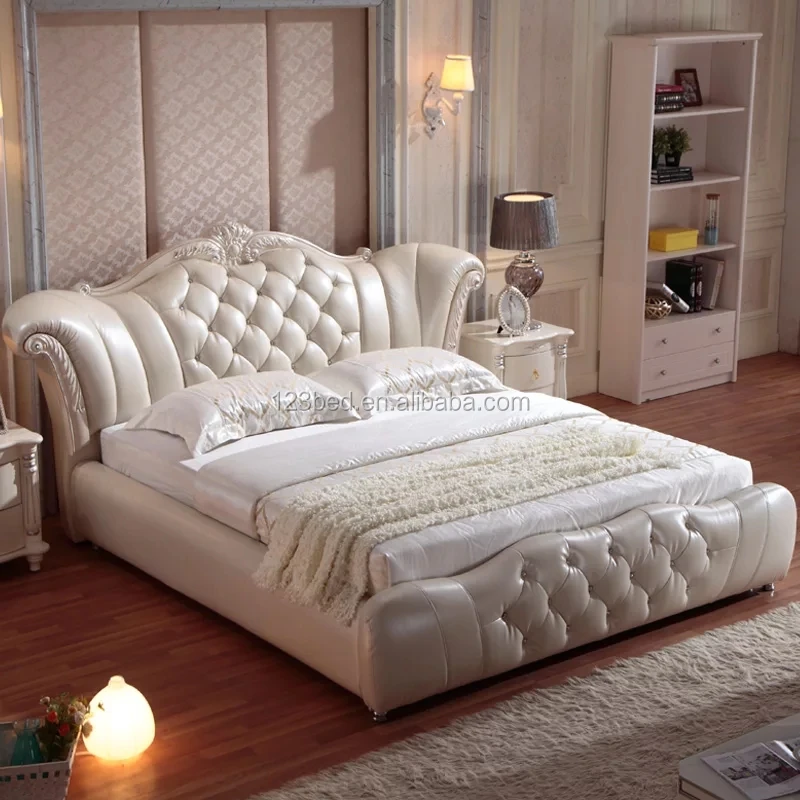 A649 Luxury Bed Design Bedroom Furniture Modern Europeanstyle Bed