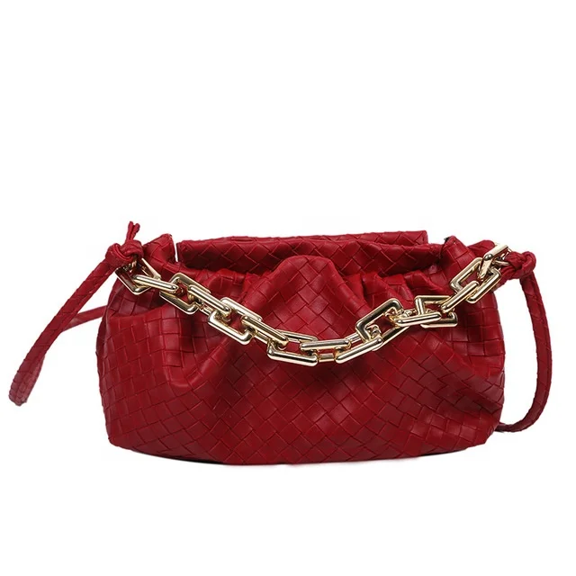

OEM Processing Retro Portable Cloud Bag Fashion Solid Color Single Shoulder Messenger Bag Young Lady Bag, White, black, red, brown, light brown