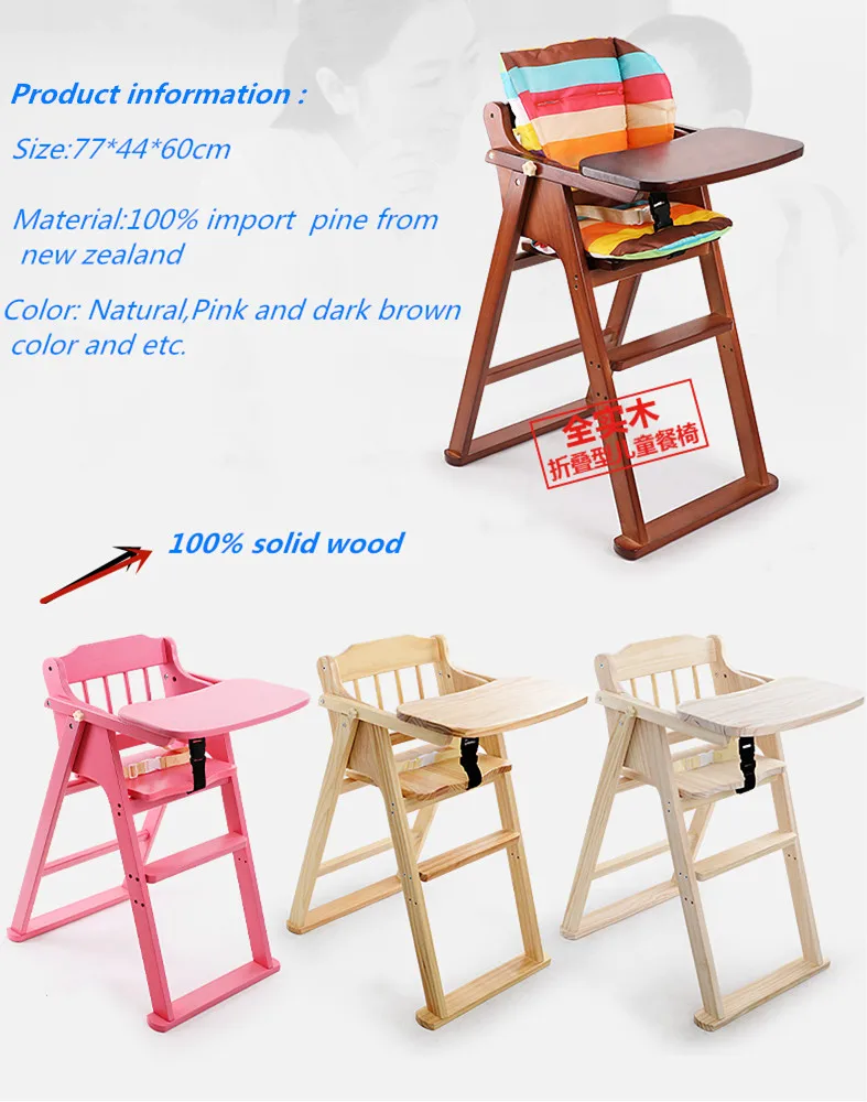 Baby Dining Chair Children Dining Table Chair Portable Foldable Dining