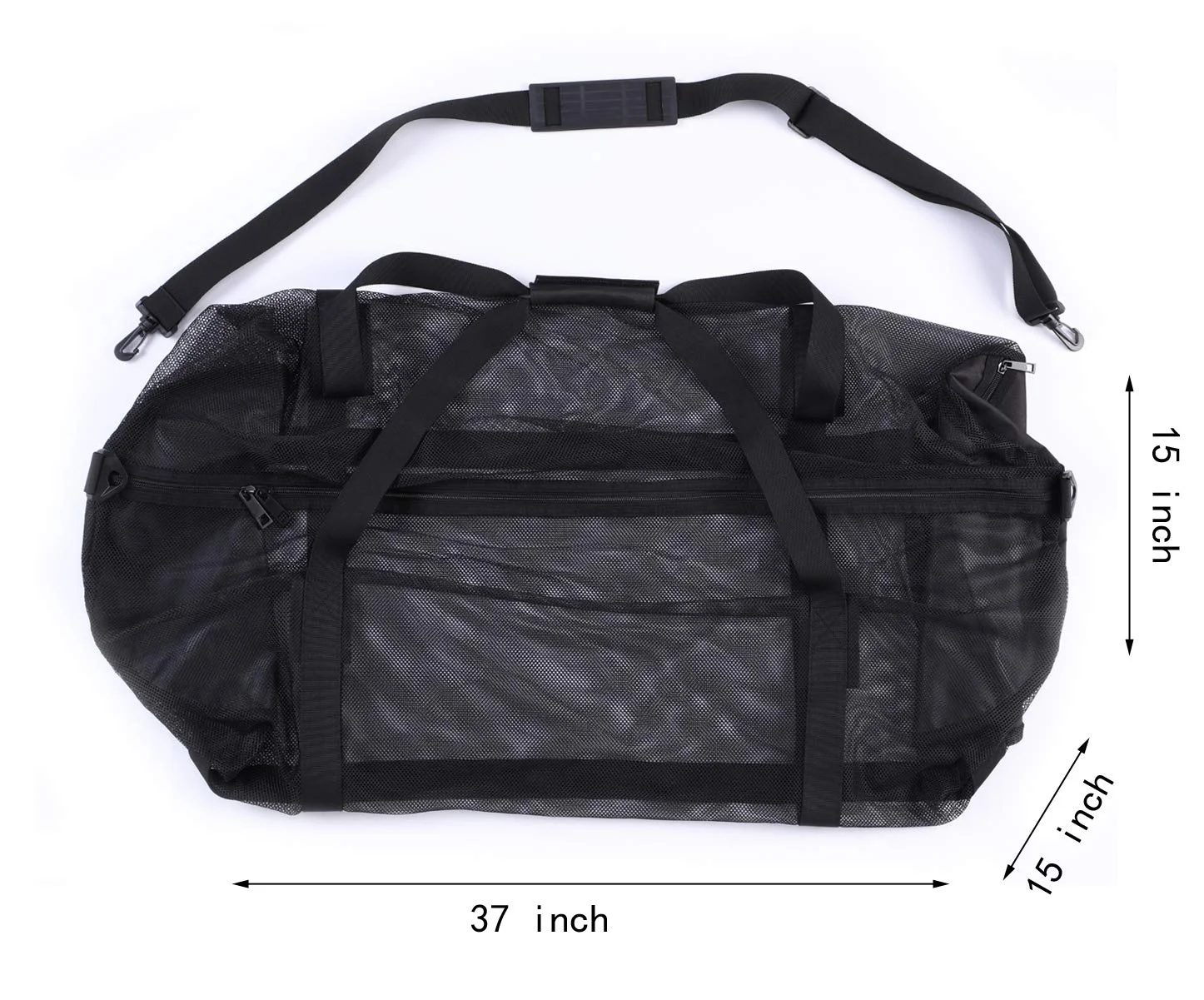 Jili Online 35x16 Large Mesh Duffel Gear Tote Bag Shoulder Bag for Scuba Diving Snorkeling Swimming Equipment 