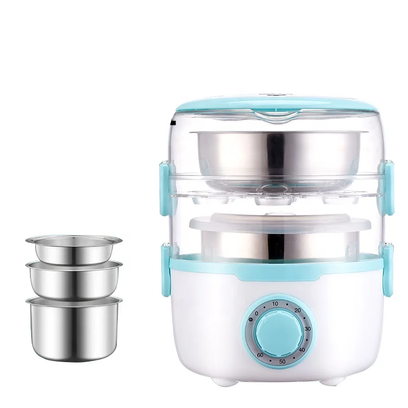 

Multifunctional Home Kitchen Heating Cooking Lunch Box for office Portable 304 Stainless Steel Electric lunch box