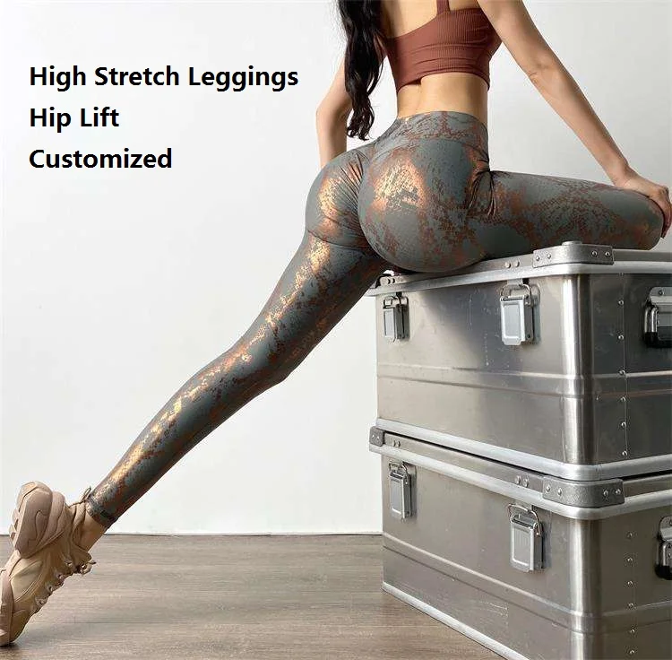 

Women Snake Print Yoga Pants Breathable Gym Fitness Sets Yoga Leggings High Waist Scrunch Butt Lift Sportswear Yoga Leggings