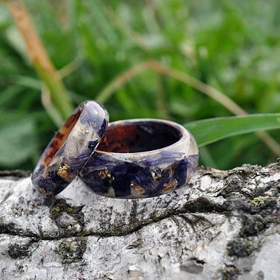 

2021 Sailing Jewelry Purple Resin Ring DIY Resin Ring DIY Plastic Ring
