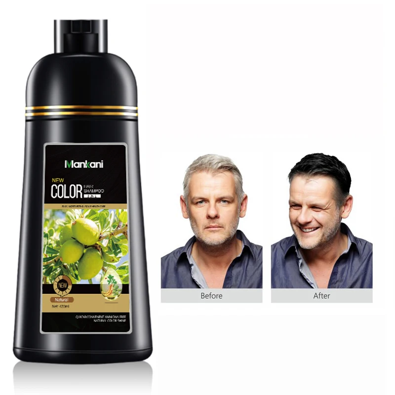 

fast delivery argan oil dye black color hair shampoo for gray hair keragain hair colour shampoo online, Natural black