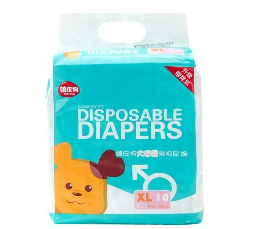

Jhcentury Change Color Disposable Pet Diaper Supply Super Absorbent Soft Disposable Female And Male Dog Diapers 1 Bag=10 Pieces, Picture