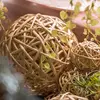 Colored Decorative Wicker Decorative Crafts Ball