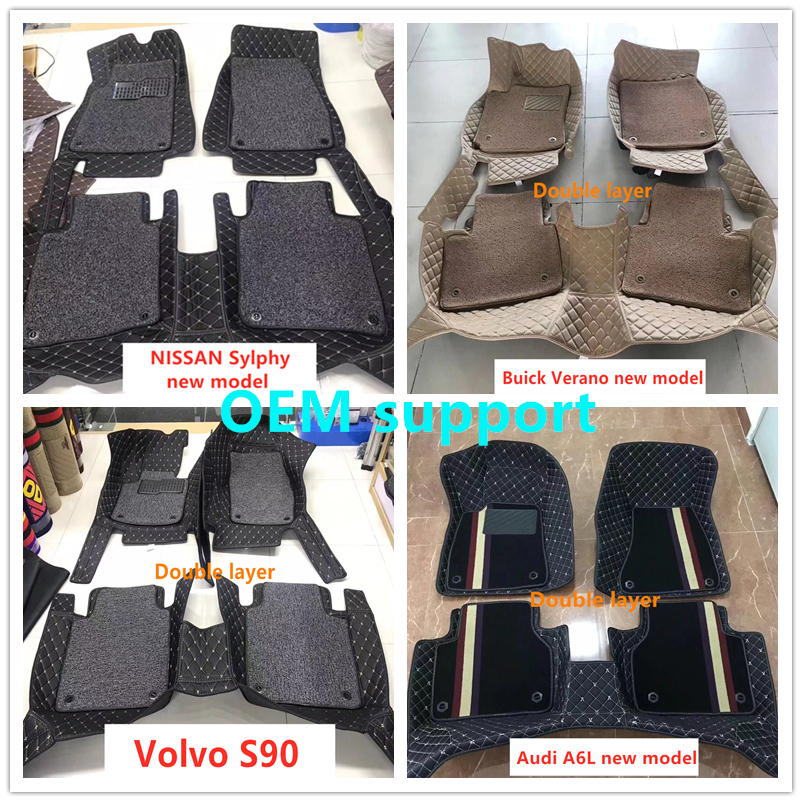 Hot Sell Wholesales Pvc Custom Leather 5d 7d Luxury Car Floor Foot Mat