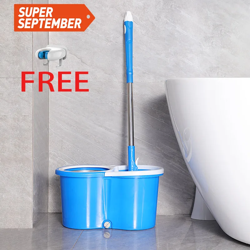 Flat 360 Easy Spin Mop And Spin Bucket With Single Compartment Magic Floor Cleaner Buy Spin Mop 360 Single Bucket Spin Mop Double Mop Bucket With Wringer Product On Alibaba Com