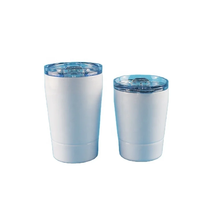 

Sublimation Blanks 15OZ Straight Slim Tumbler White Double Walled Water Bottle, Customized color