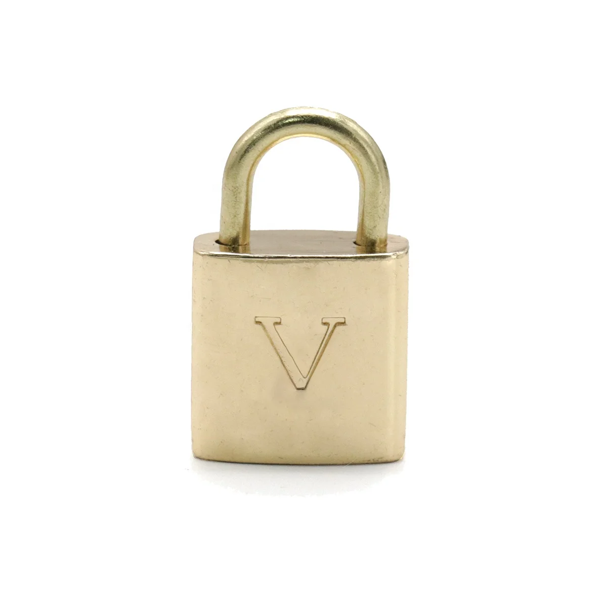 

Custom High Quality Sample Available Cheap Price Pad Lock Brass Padlock Lock Metal Accessories Hardware Lock for Bag, Gold