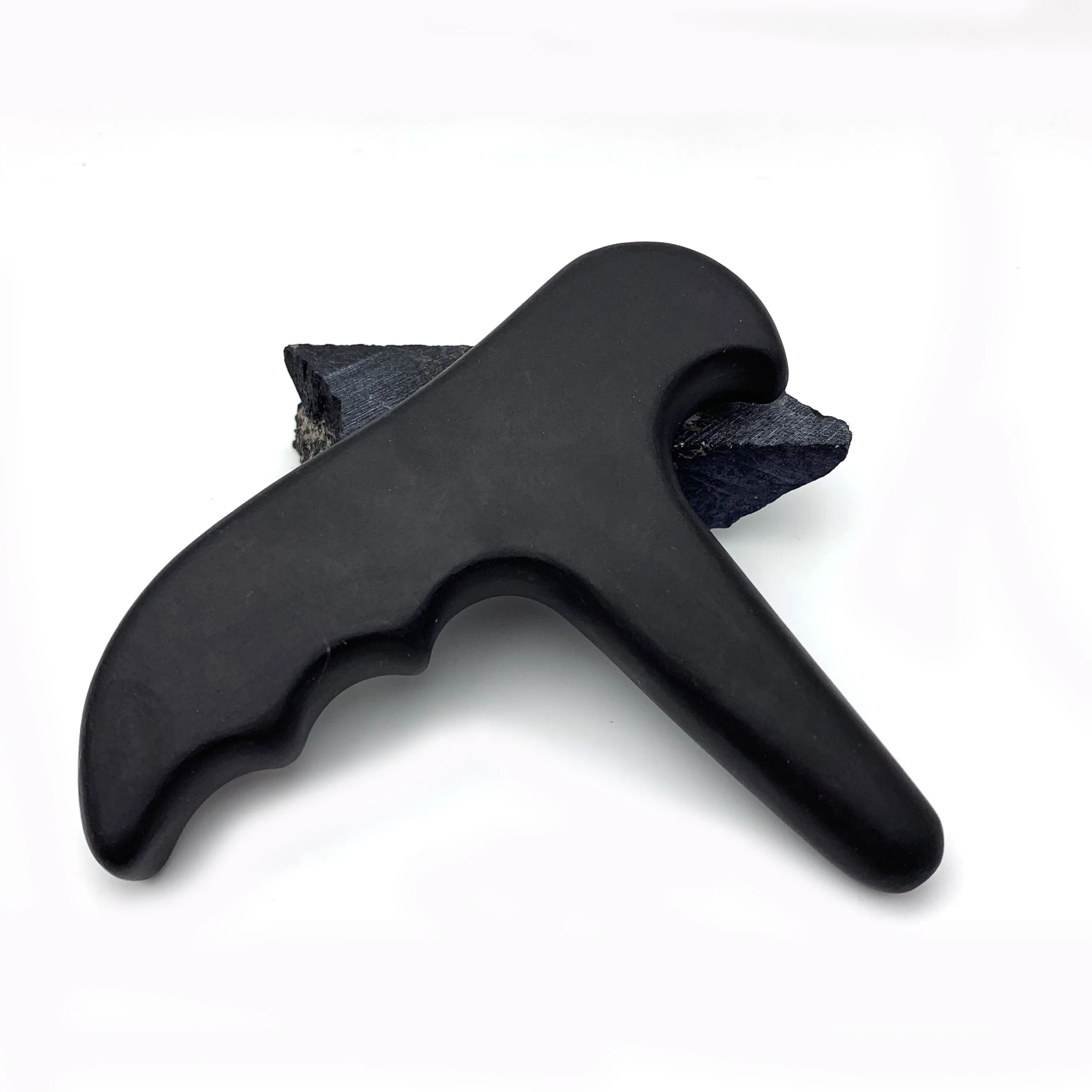 

Cheap Beauty Tools 2021 Real Black Stone Bian Gua Sha Body Paddle