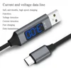 3A USB Phone Cable with LED Digital Display Micro USB 8 pin Data Cable Fast Charging for iPh XS max for Huawei Phone Cable 1 m