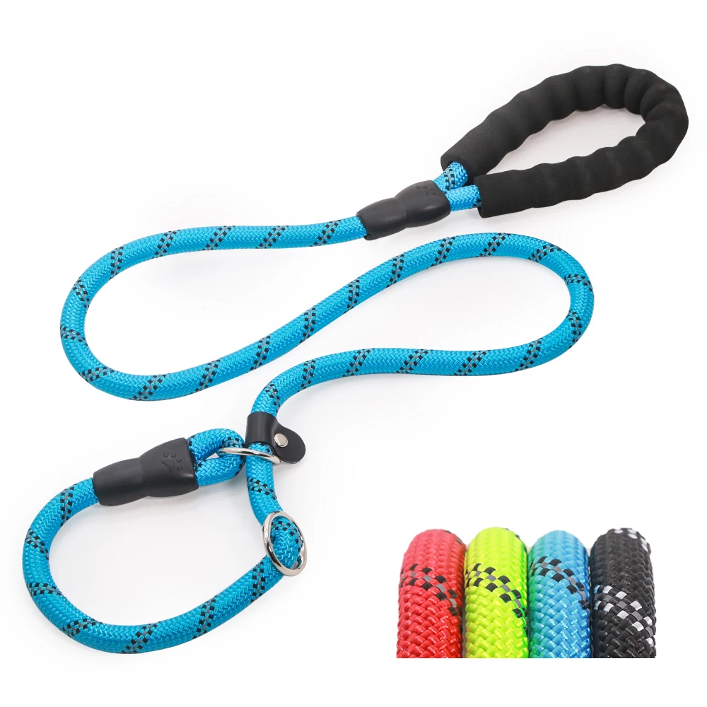 

1.5m long Reflective Nylon Rope Slip Lead Dog Collar Leash