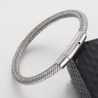 

2019 New Arrival Weave Real Leather Mens Bracelets