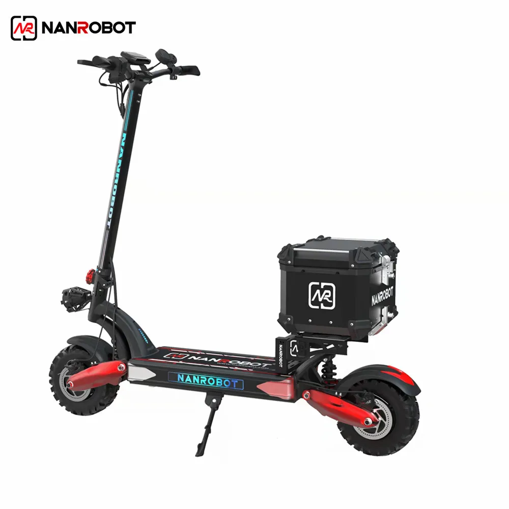 

NANROBOT 2021 LS7+ 60v Fast 2400W Dual Motor Speed Fastest 50 Mph Electric Scooter