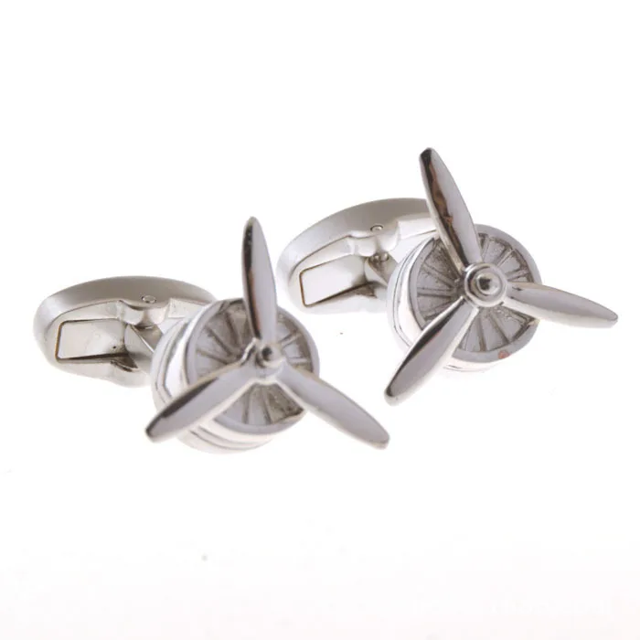 

High Quality Aircraft Fighter Engine Shape Cuff Links Men and Women Fashion Trend Shirt Formal Wear Accessories