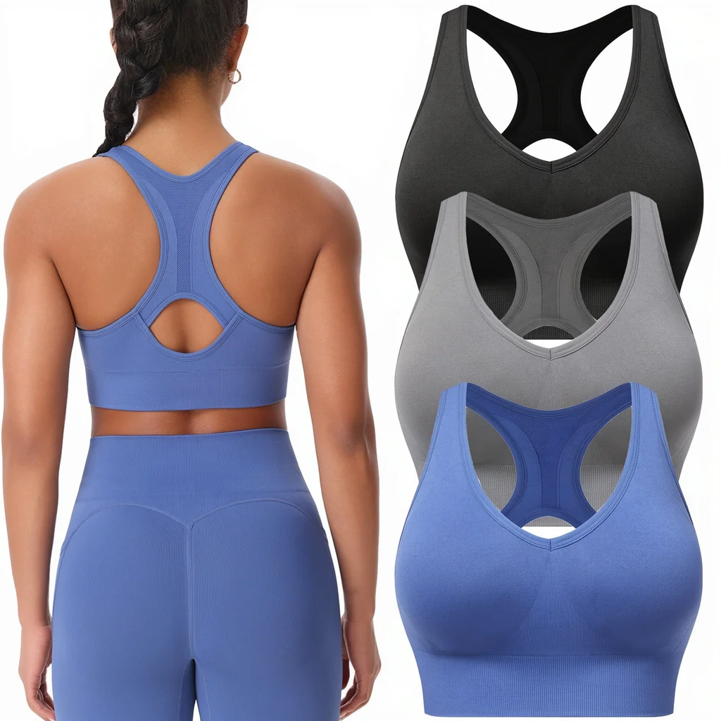 工字背V领Sports Bra