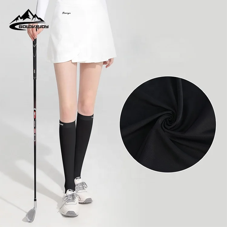 

GOLOVEJOY XWZ02 Wholesale Customized Thin Soccer Socks Adults Long Tube Breathable Man Sports Over the Knee Golf Stockings Women, Has 2colors