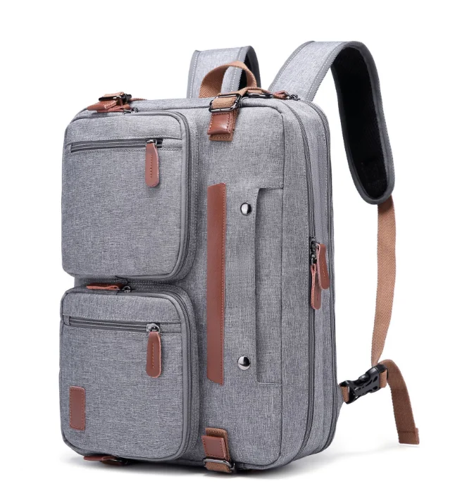

Vintage Durable Waterproof Business Laptop Backpack For Men, 3 color as picture