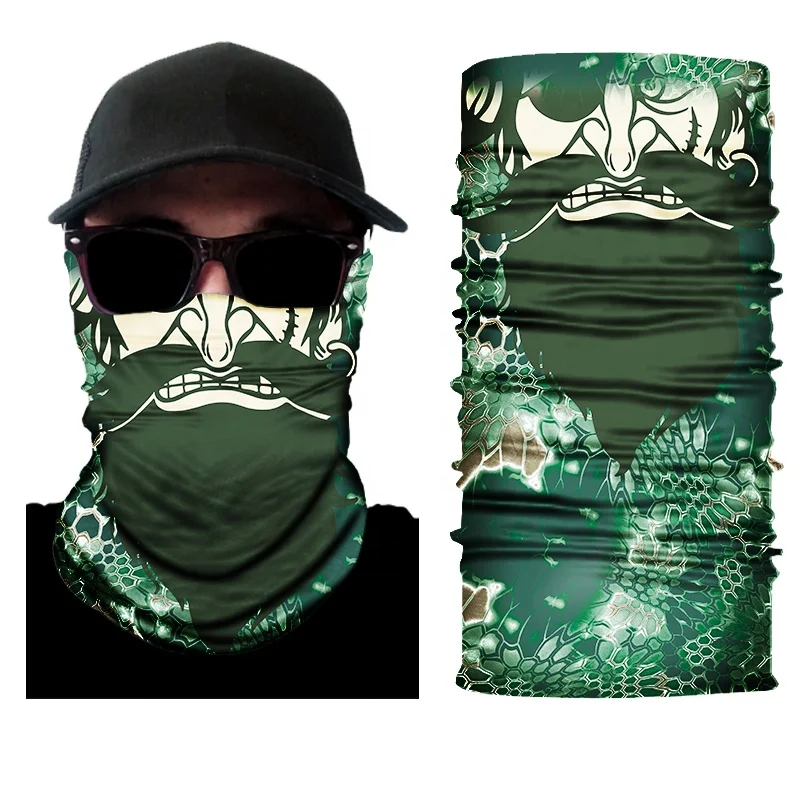 
Wholesale Multifunctional Seamless Elastic Skull Custom Tubular Bandana/ Face shield/Neck warm /Head scarf 
