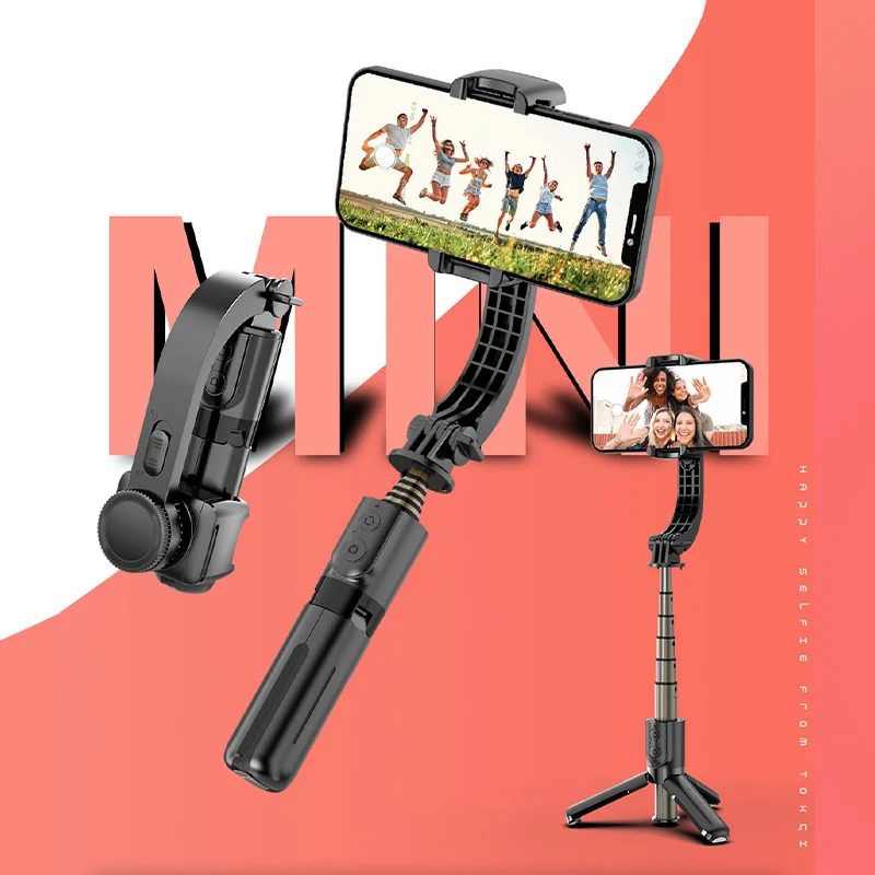 

CYKE L08 Mini Flexible Single Axis Stabilizer wireless Remote Control Rotation Selfie Stick With Tripod Mobile phone gimbal