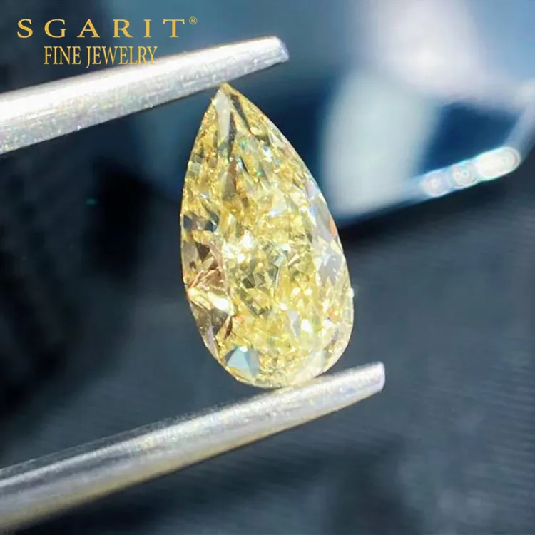 

SGARIT wholesale VS color diamond for jewelry making 1.009ct fancy light yellow natural loose diamond